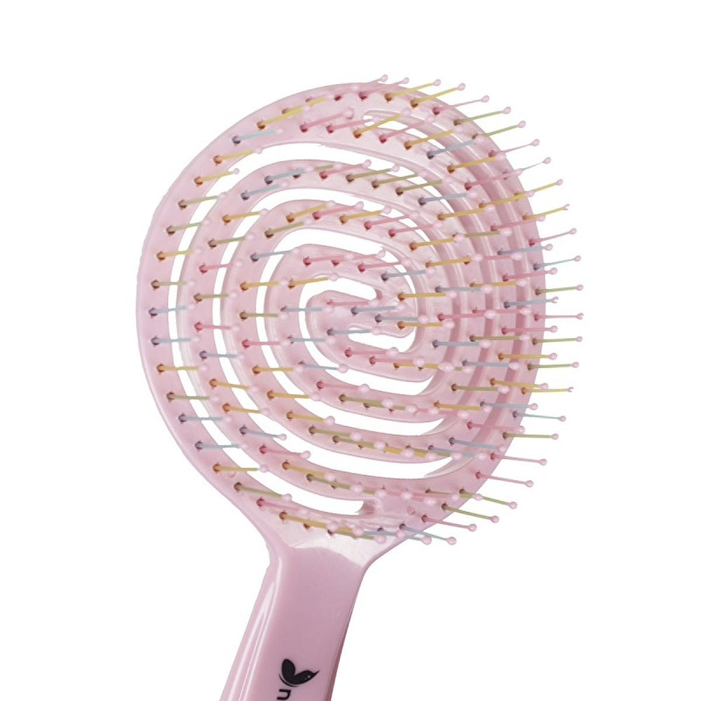Nascita 3D Flexi Kontrol Hair Brush - Ergonomic Anti-Static Detangling Brush for Curly Hair, Reduces Frizz & - view 2