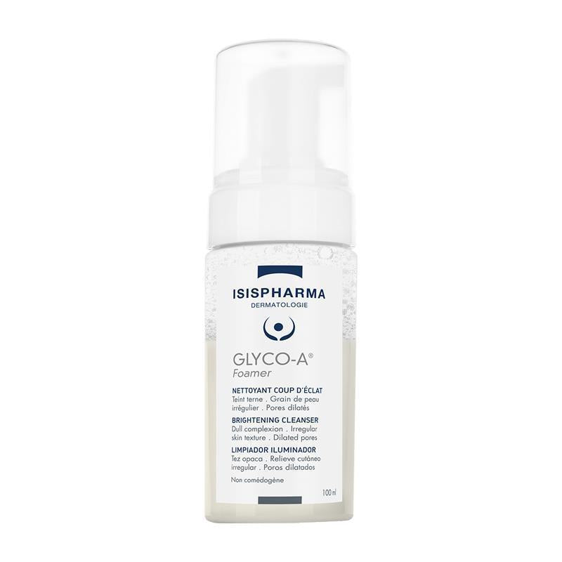 Isis Pharma Glyco-A Foamer Brightening Facial Cleanser for All Skin Types - 3.38 fl oz - Cleanser