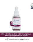 The Purest Solutions Exfoliating Facial Peeling - AHA BHA Exfoliant with Tasmanian Pepper & Hyaluronic Acid - 1.01 fl oz Exfoliating Facial Peeling - AHA BHA with Tasmanian Pepper Exfoliating Facial Peeling, AHA BHA Exfoliant, Tasmanian Pepper Soothing Extract, Hyaluronic Acid Hydration, Skin Rejuvenation Treatment, skincare, facial peeling, exfoliant, uneven skin tone, acne scars, clogged pores, sensitive skin, gentle exfoliation, skin hydration