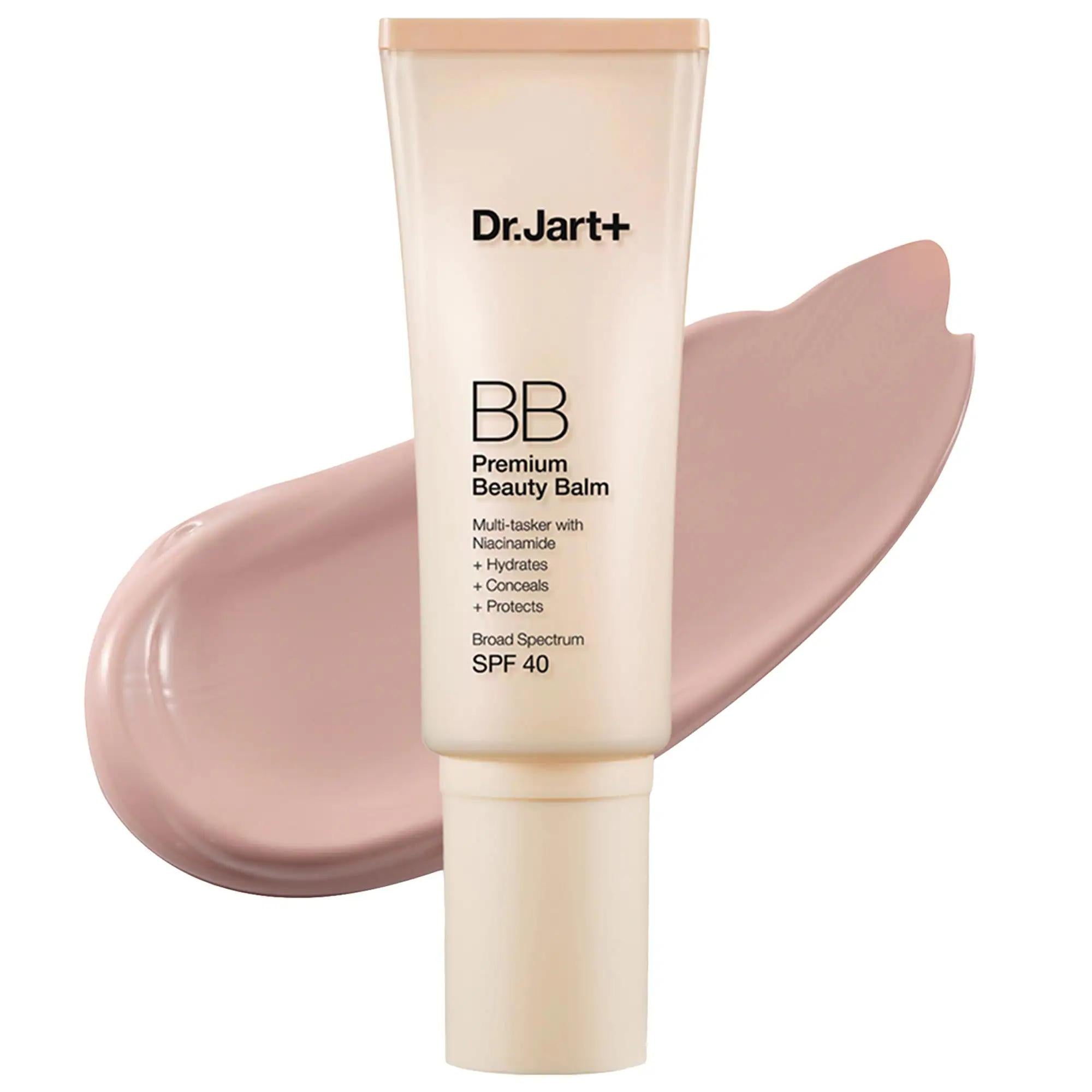 Dr. Jart+ Premium BB Tinted Moisturizer with Niacinamide and SPF 40 - Natural Finish, Hydrating, Sensitive Skin Friendly Dr. Jart+ Tinted Moisturizer with Niacinamide &amp; SPF 40 Tinted Moisturizer, SPF 40, Niacinamide, Sensitive Skin, Natural Finish BB Cream, Hydrating Moisturizer, Daily Use Makeup, Multi-Functional Cosmetic, Dermatologist-Tested, Light Coverage, Natural-Looking Finish, Glycerin, Mineral Sunscreen, Chemical Sunscreen, Korean Beauty, Skincare, Makeup, Sunscreen, BB Cream, CC Cream
