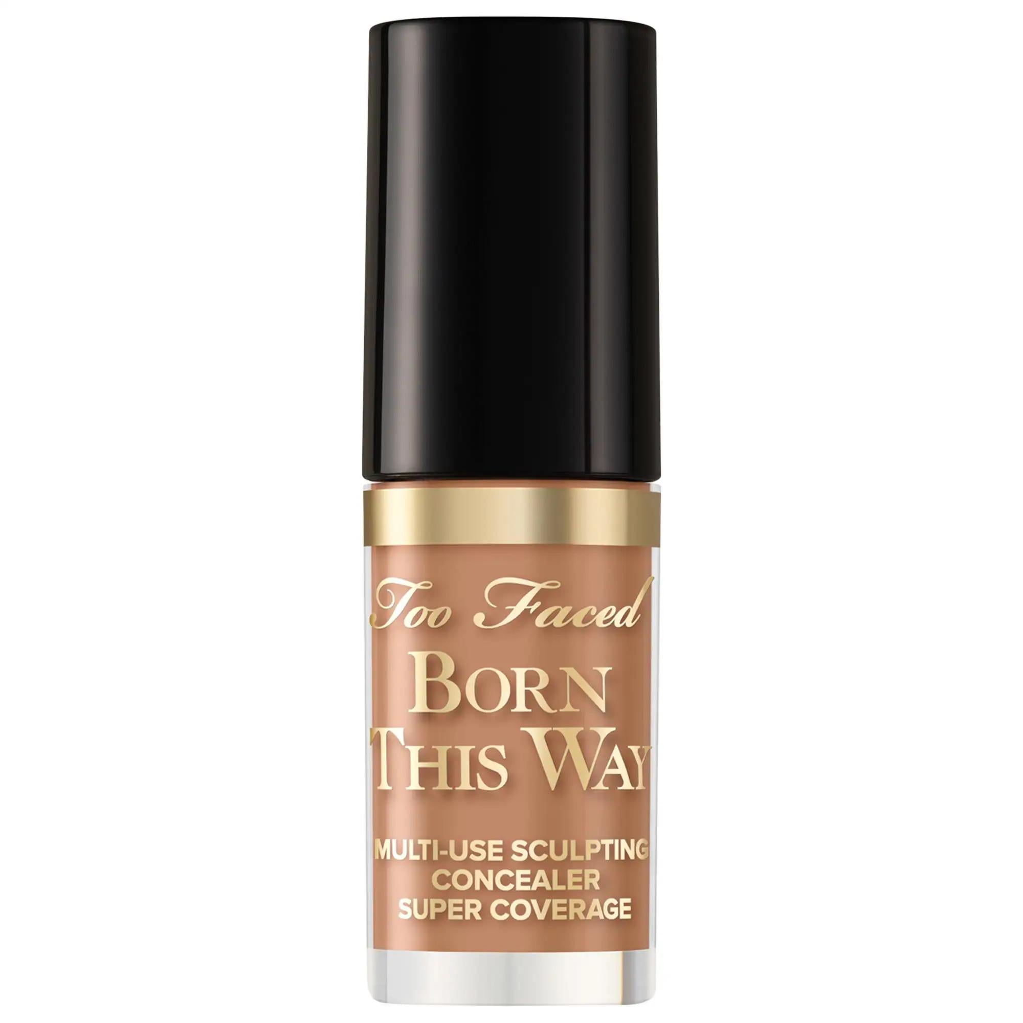 Born This Way Mini Super Coverage Multi-Use Concealer: Full Coverage, Hydrating, Vegan & Cruelty-Free - Natural Finish, Conceal Imperfections Born This Way Concealer: Full Coverage, Vegan, Natural Finish full coverage concealer, natural finish concealer, vegan concealer, cruelty-free concealer, hydrating concealer, long-wearing concealer, multi-use concealer, concealer for imperfections, contour concealer, highlight concealer, concealer, makeup, full coverage makeup, vegan makeup, cruelty-free makeup, hydra