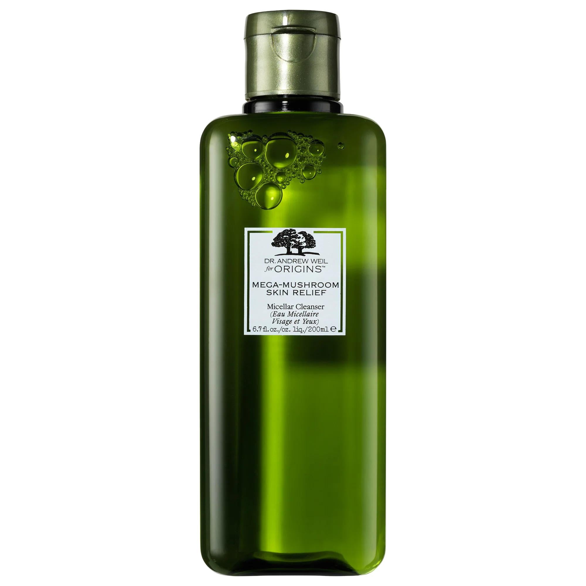Dr. Andrew Weil for Origins Mega-Mushroom Skin Relief Micellar Cleanser - Hydrating Facial Cleanser for Sensitive Skin Dr. Andrew Weil Origins Mega-Mushroom Micellar Cleanser - Sensitive Skin Relief Micellar Cleanser, Sensitive Skin Care, Dr. Andrew Weil for Origins, Mega-Mushroom Skin Relief, Hydrating Facial Cleanser, Skincare, Cleansers, Face Wash, Facial Cleanser, Natural Skincare, Mushroom Based Skincare, Redness Relief, Dryness Solution, Normal Skin, Dry Skin, Combination Skin, Oily Skin, Liquid Clean