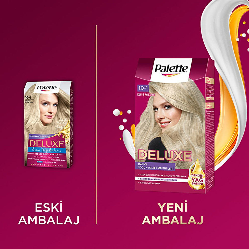 Palette Deluxe Hair Dye - Long-Lasting Nourishing Küllü Açık Sarı Color by Palette - view 9