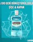 Listerine Cool Mint Antiseptic Mouthwash - Reduces Plaque, Freshens Breath - 16.9 fl oz - view 3
