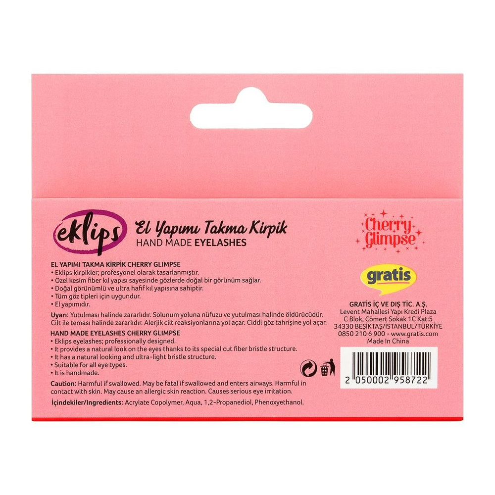 Eklips Cherry Glimpse False Eyelashes for Natural Volume 1 Pair