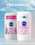 Nivea Women's Deodorant Stick Pearl & Beauty - Long Lasting Anti-Perspirant Protection for Sensitive Skin - view 2