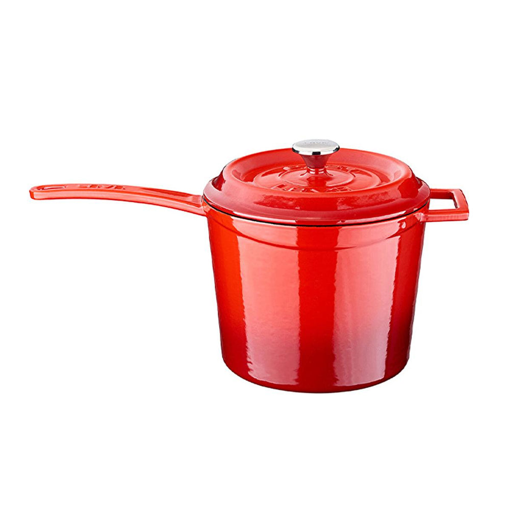 LAVA Cast Iron Sauce Pan - 18 cm, Enamel Coated, Durable Cookware for Home Cooks - view 2