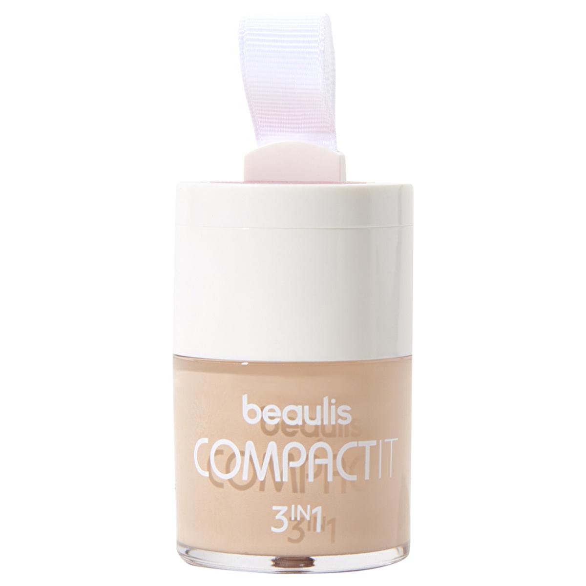 beaulis compact it foundation blush concealer product image, beauitful makeup with beaulis 3-in-1 compact Beaulis Compact It Fondöten & Allık & Kapatıcı - 108 Sand Sensation Beaulis Compact It Foundation - 3-in-1 Makeup beaulis, compact-foundation, 3-in-1-makeup, blush, concealer, natural-look, makeup-essentials, ai-generated, 108-sand-sensation, versatile-makeup