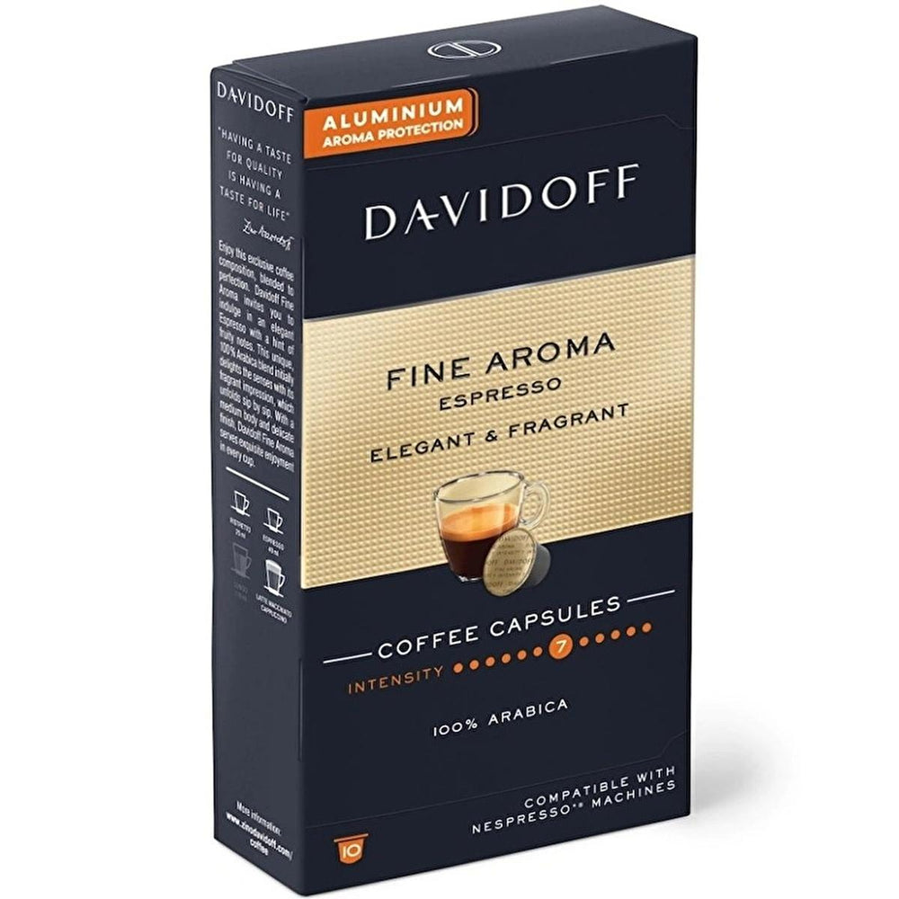 Davidoff Fine Aroma Espresso Coffee Capsules - Rich Flavor, Convenient Espresso Experience - Vitamin & Supplement