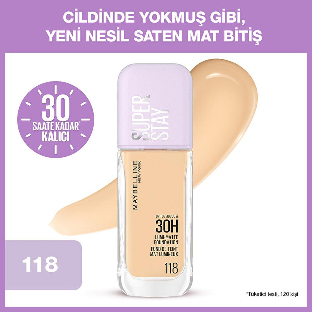 Maybelline Super Stay Lumi Matte Foundation - Long Lasting, Matte Finish, Lightweight Coverage for All Skin Tones - view 2