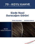 Men Perfect Koyu Kahve Saç Boyası - 70 Dark Brown Men's Hair Dye for Grey Hair Coverage - view 7