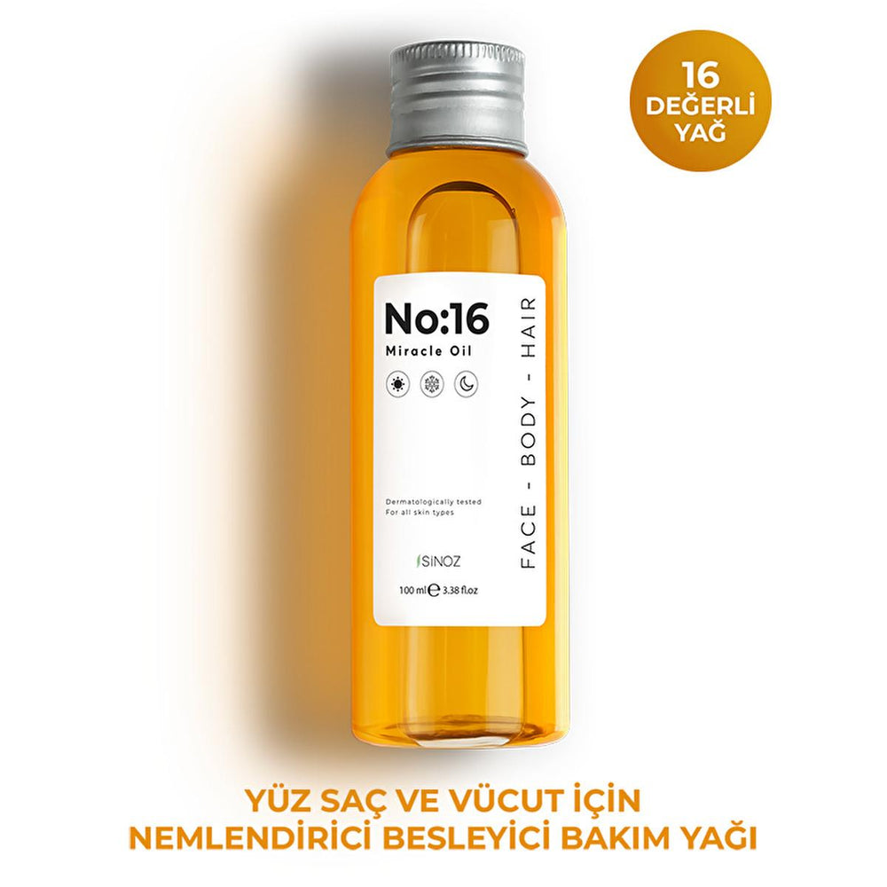 Sinoz Miracle Oil No:16 - Hydrating Face, Body & Hair Oil | Anti-Aging, Sensitive Skin & Dry Skin Treatment | Botanical Oil Complex Sinoz Miracle Oil: Hydrating Face, Body & Hair Oil miracle oil, face oil, body oil, hair oil, anti-aging oil, moisturizing oil, natural skincare, sensitive skin oil, dry skin treatment, botanical oil complex, facial oil, body oil, hair treatment, anti-aging skincare, hydrating oil, natural skin care, oil for sensitive skin, skin barrier repair, vitamin E, dry skin relief, skin 