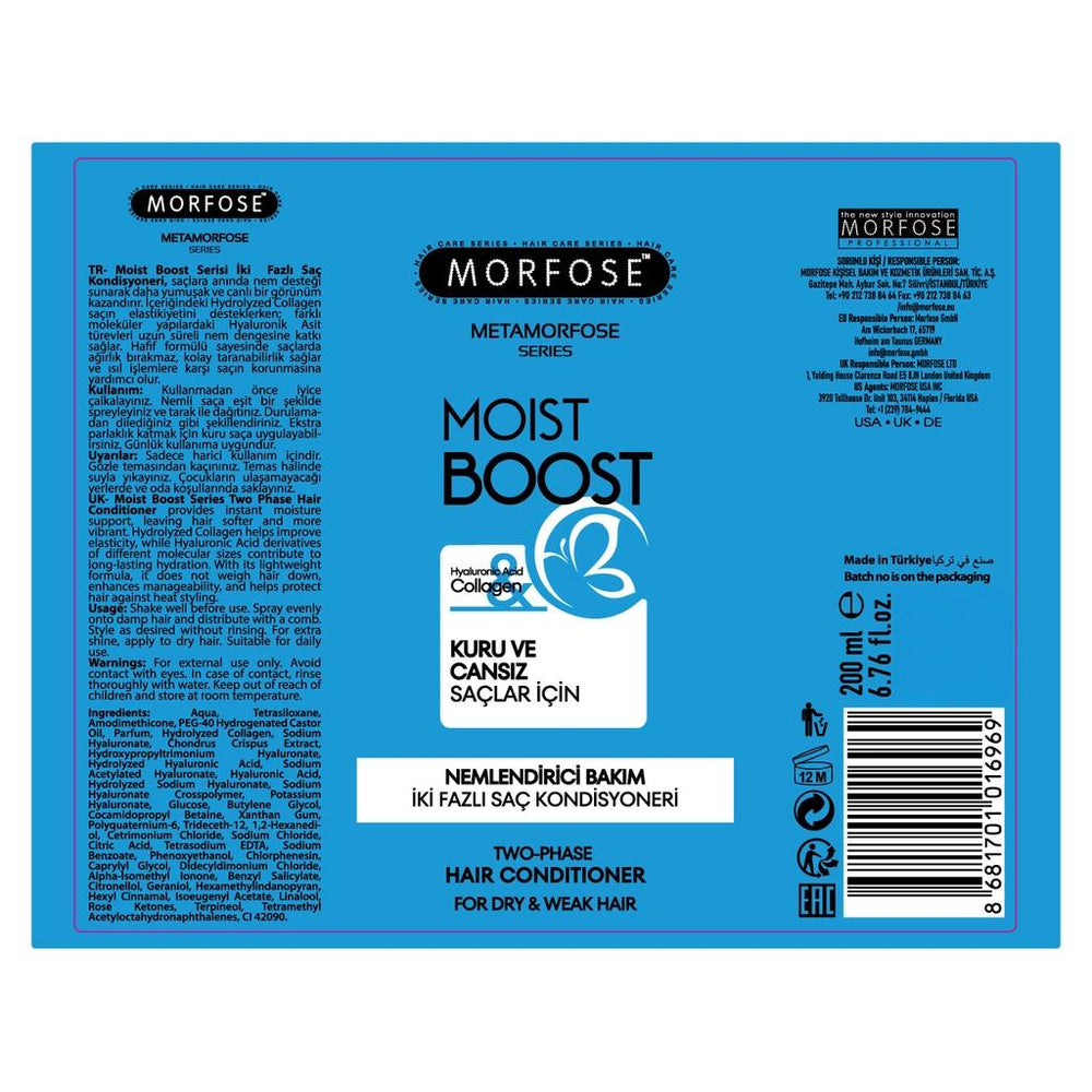 Morfose Metamorfose Moist Boost Hydrating Dual-Phase Conditioner 200 ml