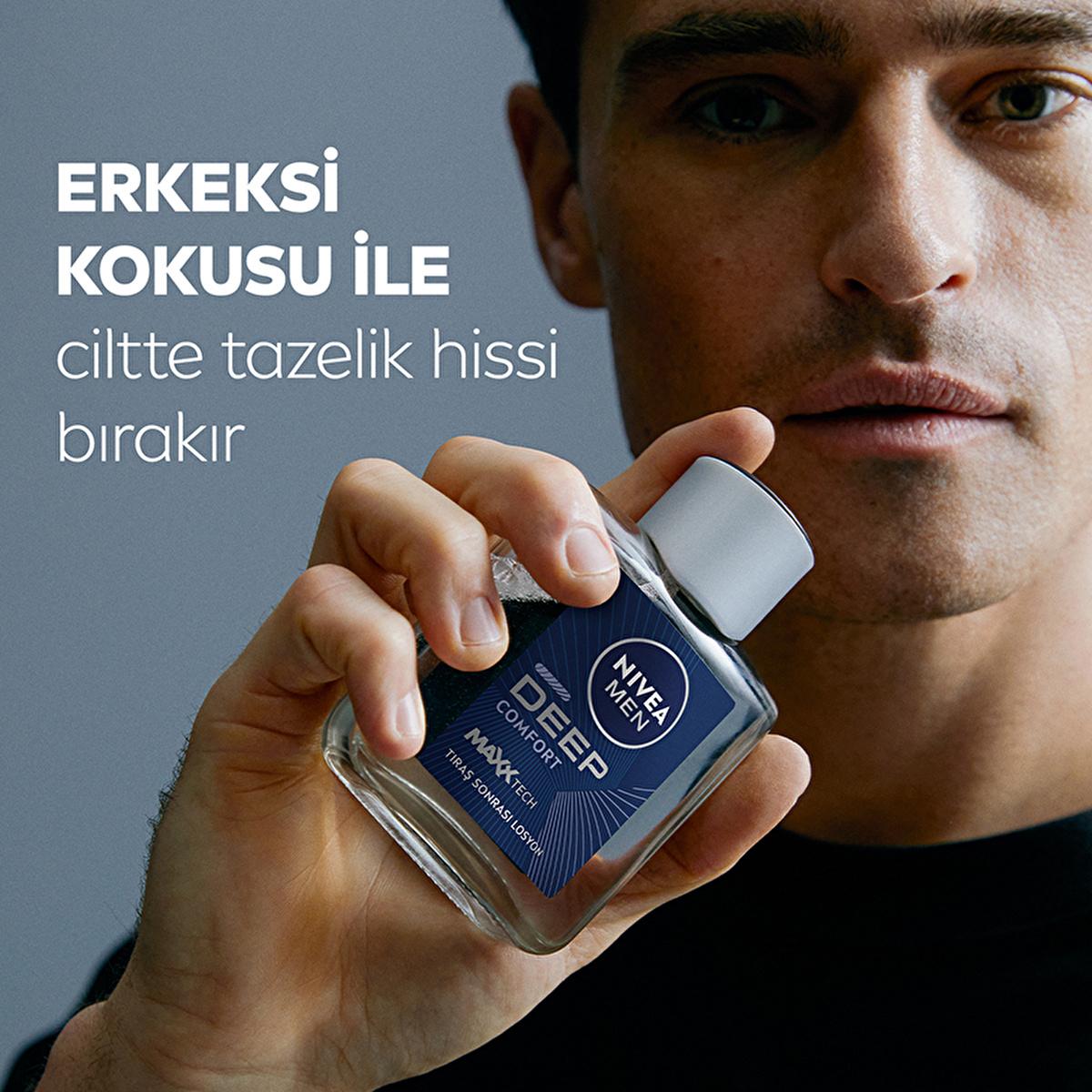 Nivea Men Deep Dimension Comfort After Shave Lotion - Soothes & Protects Sensitive Skin, Modern Masculine Fragrance Nivea Men Deep Dimension Comfort After Shave Lotion - Soothes Sensitive Skin Nivea Men After Shave Lotion, Deep Dimension Comfort, Post shave care for men, Sensitive skin skincare, Dermatologically approved after shave lotion, Men's grooming products, Skincare for men, After shave lotion, Sensitive skin care, Men's skincare routine, Nivea Men skincare, Modern masculine fragrance, Skincare prod