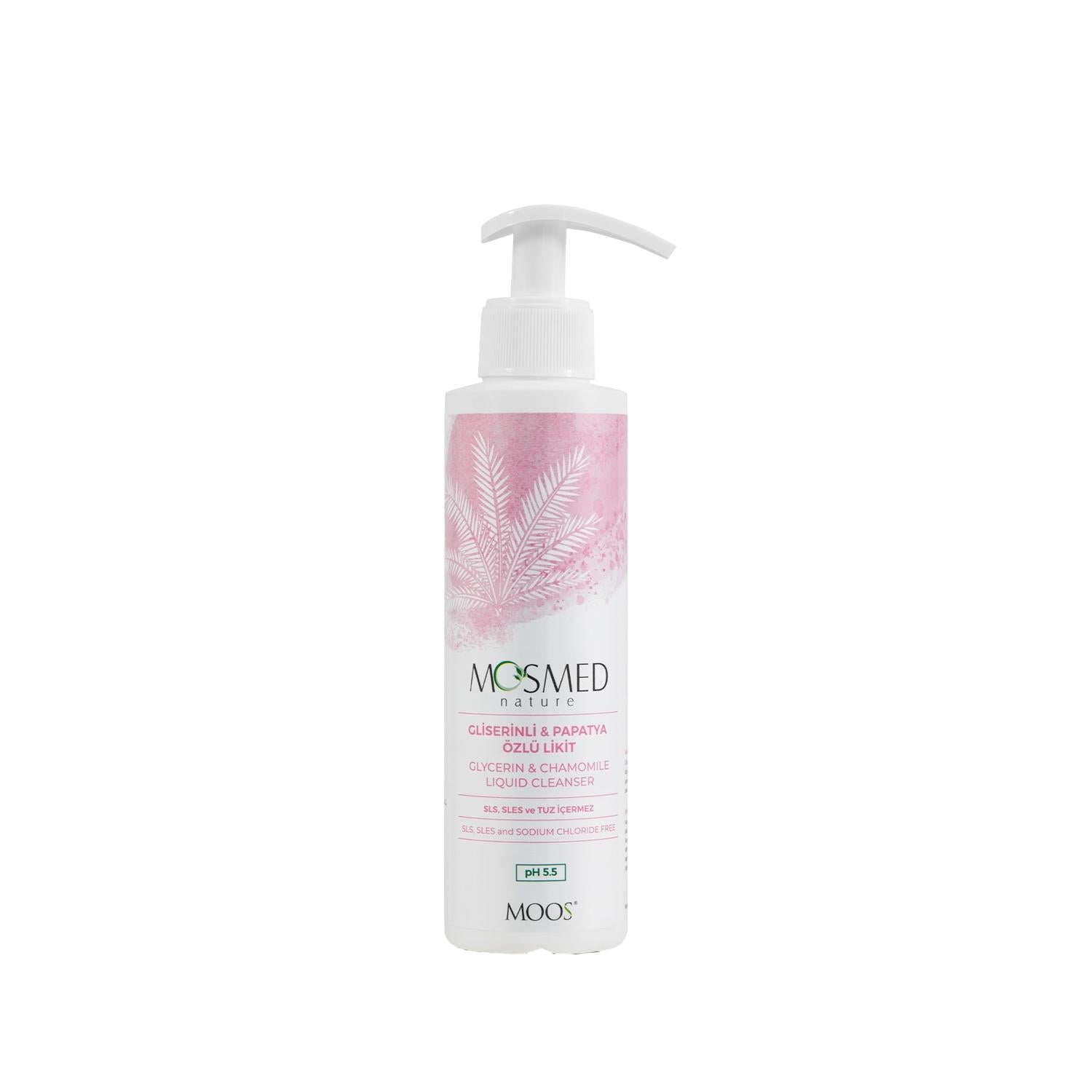 Moos Liquid Cleanser for Sensitive Skin - Gentle Glycerin & Chamomile Extract Cleansing Solution Moos Sensitive Skin Liquid Cleanser - Glycerin & Chamomile sensitive skin cleanser, glycerin liquid cleanser, chamomile extract skincare, gentle cleansing product, moisturizing skincare liquid, skincare for sensitive skin, natural ingredients, glycerin, chamomile, liquid cleanser, facial cleanser