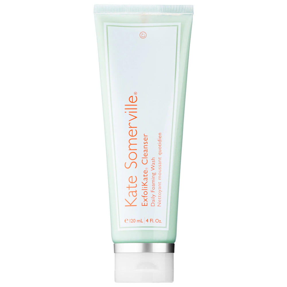 Kate Somerville ExfoliKate Daily Foaming Wash - AHA & Enzyme Exfoliating Facial Cleanser for Radiant Skin, Cruelty-Free & Sulfate-Free ExfoliKate Daily Foaming Wash - AHA & Enzyme Facial Cleanser exfoliating facial cleanser, daily foaming wash, AHA facial cleanser, enzyme-based skincare, cruelty-free skincare products, sulfate-free cleanser, skincare, face wash, facial cleanser, radiant skin, dullness, uneven texture, pores, normal skin, dry skin, combination skin, oily skin