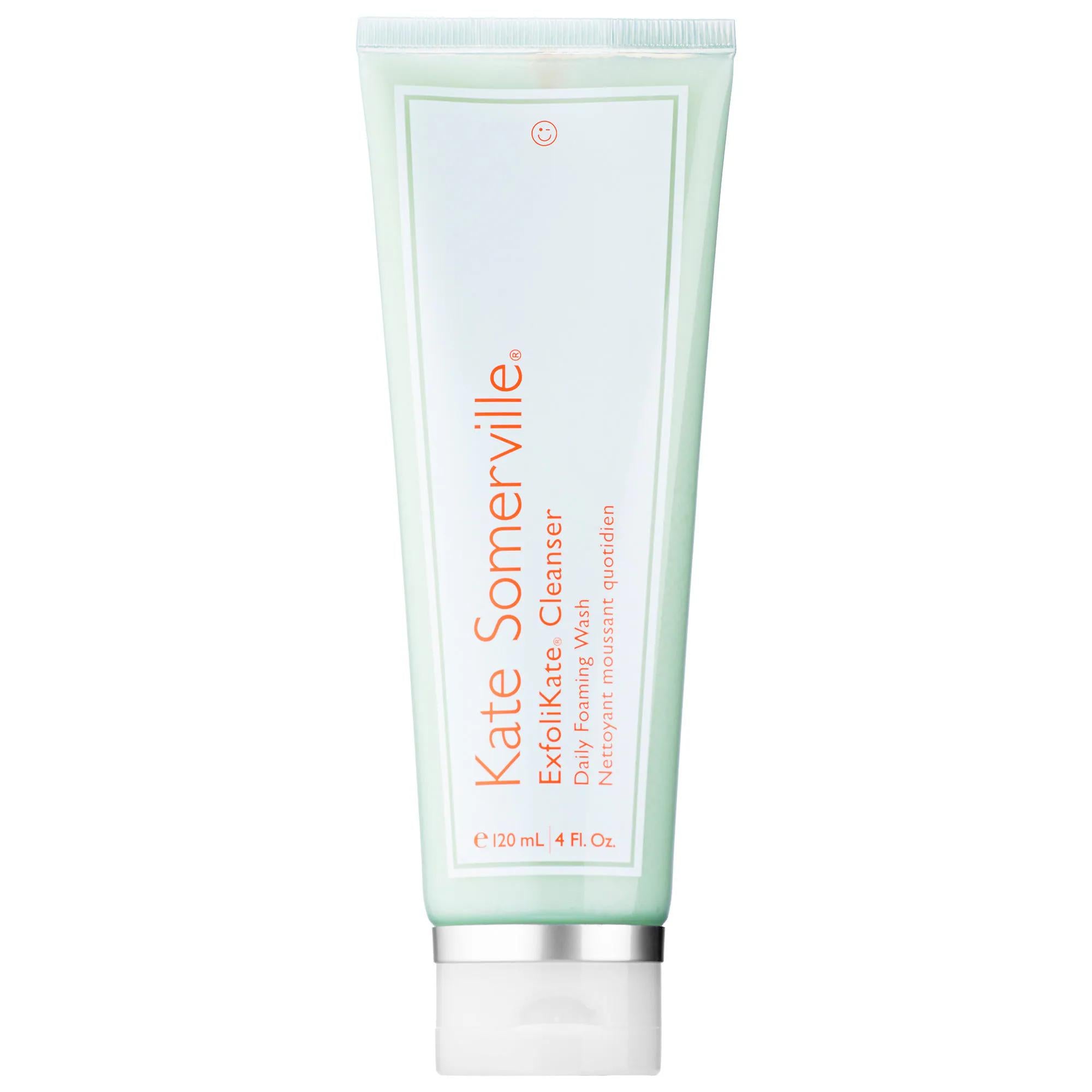 Kate Somerville ExfoliKate Daily Foaming Wash - AHA & Enzyme Exfoliating Facial Cleanser for Radiant Skin, Cruelty-Free & Sulfate-Free ExfoliKate Daily Foaming Wash - AHA & Enzyme Facial Cleanser exfoliating facial cleanser, daily foaming wash, AHA facial cleanser, enzyme-based skincare, cruelty-free skincare products, sulfate-free cleanser, skincare, face wash, facial cleanser, radiant skin, dullness, uneven texture, pores, normal skin, dry skin, combination skin, oily skin