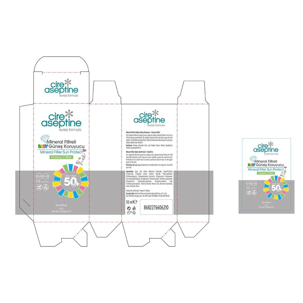 Cire Aseptine Mineral Filtreli Gentle Sunscreen 50ml