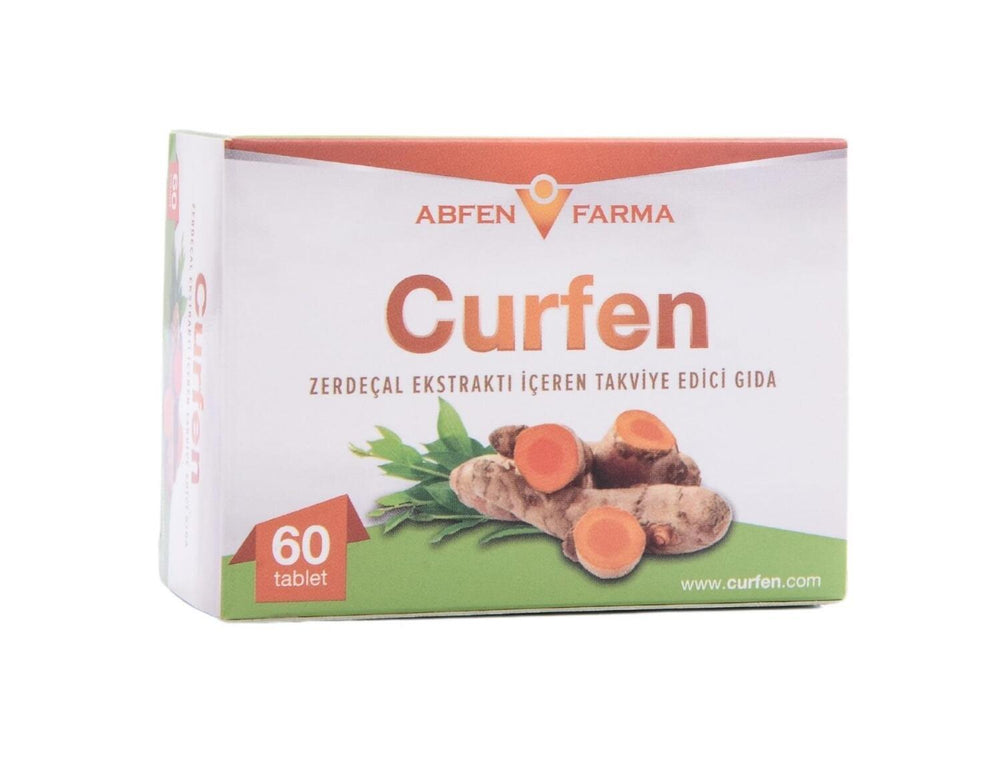 Curfen Turmeric Extract Dietary Supplement Tablets - Anti-Inflammatory Support for Overall Wellness - Vitamin & Supplement