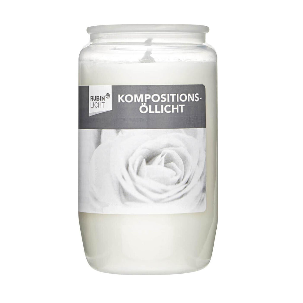 Rubin Licht Light Oil Scented Candle White 1 Unit