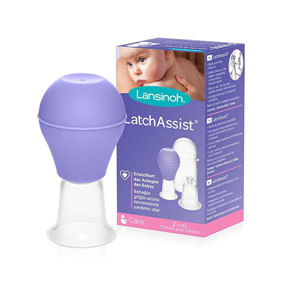 Lansinoh Latch Assist Breastfeeding Aid - BPA-Free Nipple Eversion Device for Flat/Inverted Nipples, Easy Single-Handed Operation Lansinoh Latch Assist - BPA-Free Breastfeeding Aid breastfeeding aid, nipple eversion device, Latch Assist, BPA and BPS-free breastfeeding accessory, breast pump accessory, new mom essentials, breastfeeding support, nipple shield alternative, easy breastfeeding solutions, breastfeeding accessories, Lansinoh products