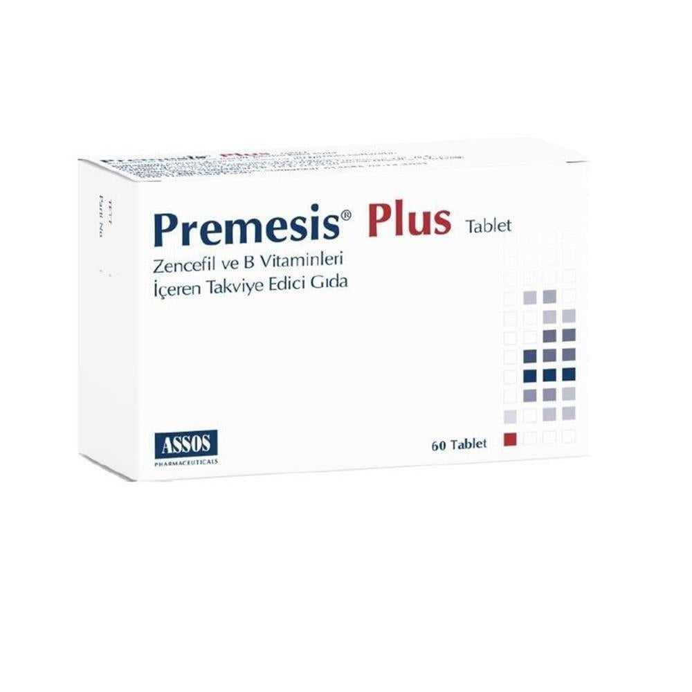 Premesis Plus Dietary Supplement - Ginger Extract, Folic Acid, Vitamin B Complex - 60 Tablets - image 2