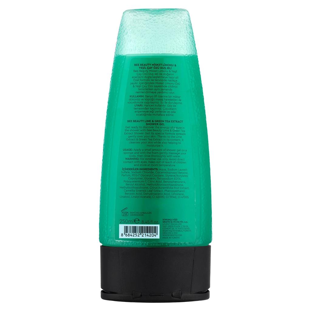 Bee Beauty Green Tea &amp; Lime Shower Gel for Fresh Skin 250 ml
