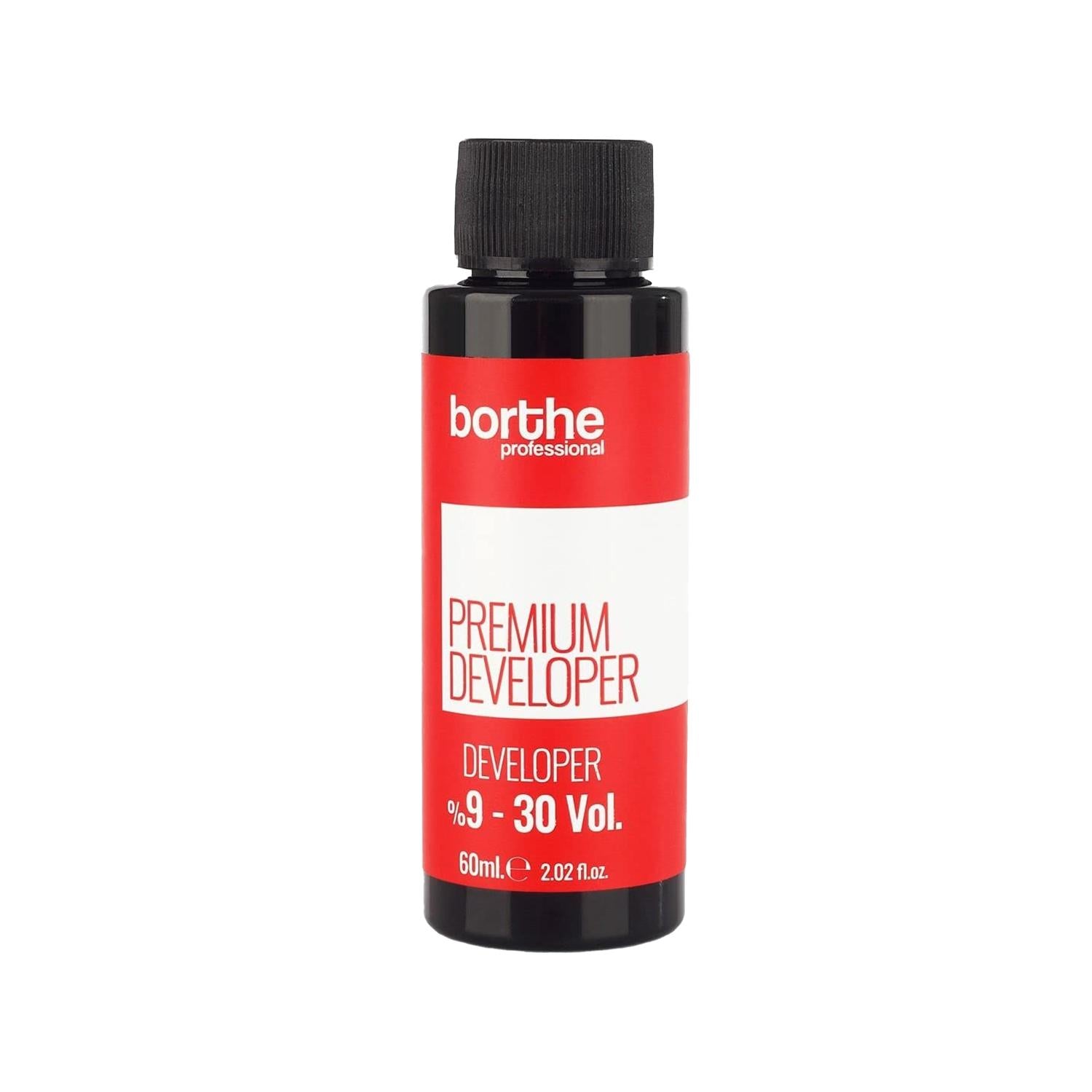 Borthe Professional 30 Vol %9 Oxidizing Cream for Hair Coloring & Bleaching - 2.03 fl oz Borthe Professional 30 Vol Oxidizing Cream for Hair oxidizing cream, hair bleaching, hair coloring, Borthe Professional, 30 Vol oxidizing cream, hair care product, professional hair care, mini oxidizing cream, 9% oxidizing agent, 60 ml, portable hair care, hair dye developer, hair bleach