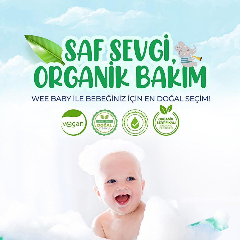 Wee Baby Organic Diaper Cream, 5.07 fl oz - Natural, Vegan, Dermatologically Tested Baby Care - Baby Care