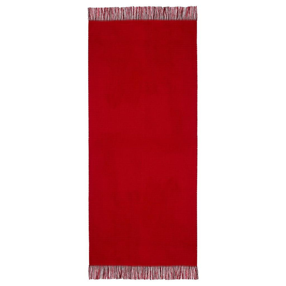 Eklips Double-Sided Red Plaid Scarf for Cold Weather Protection