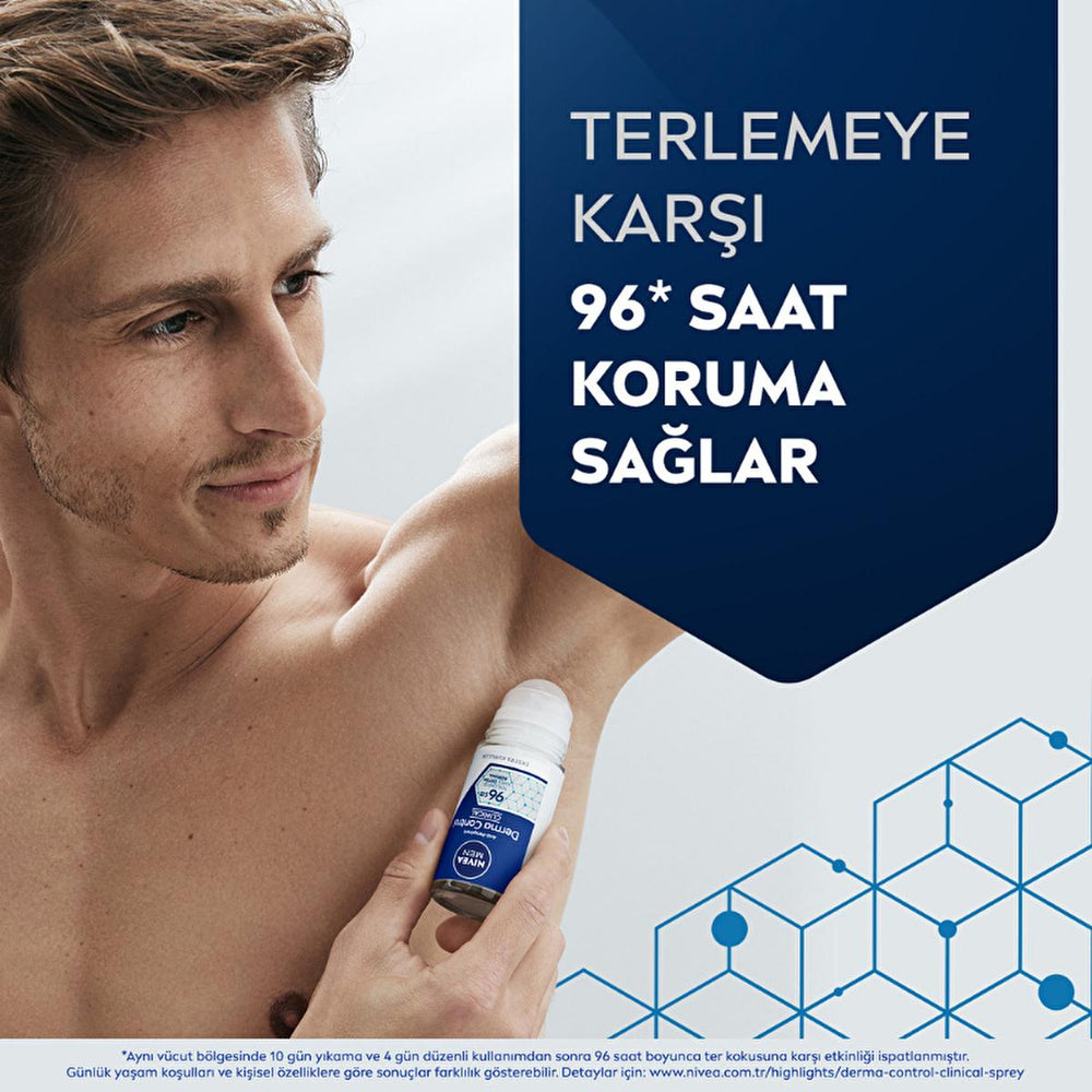 NIVEA Men Derma Control Clinical Anti-Perspirant Roll-On Deodorant for Men - Strong Protection, Long Lasting - view 5