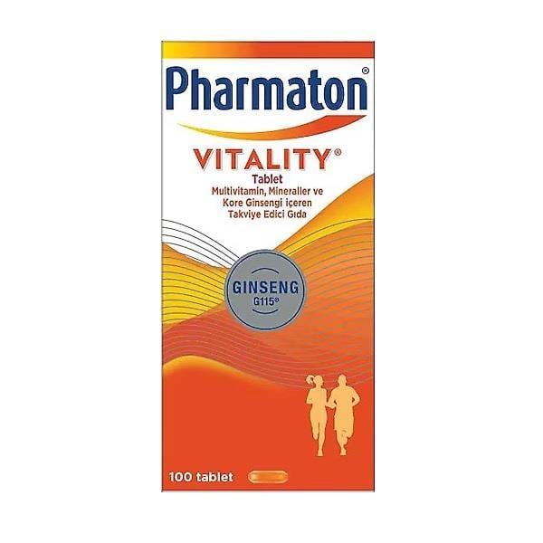 Pharmaton Vitality Multivitamin for Daily Energy Support 100 Tablets