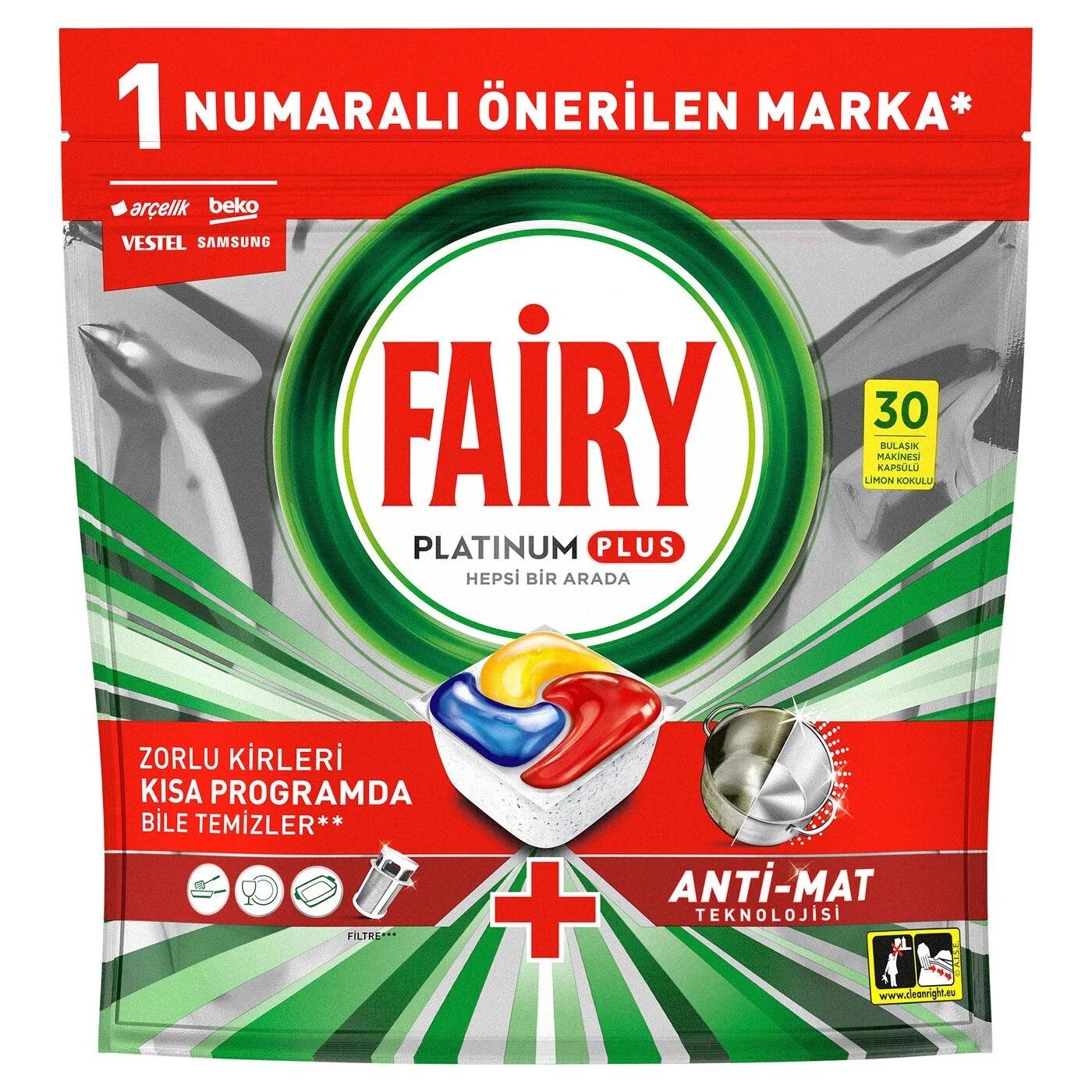 Fairy Platinum Plus Dishwasher Tablets 30 Count