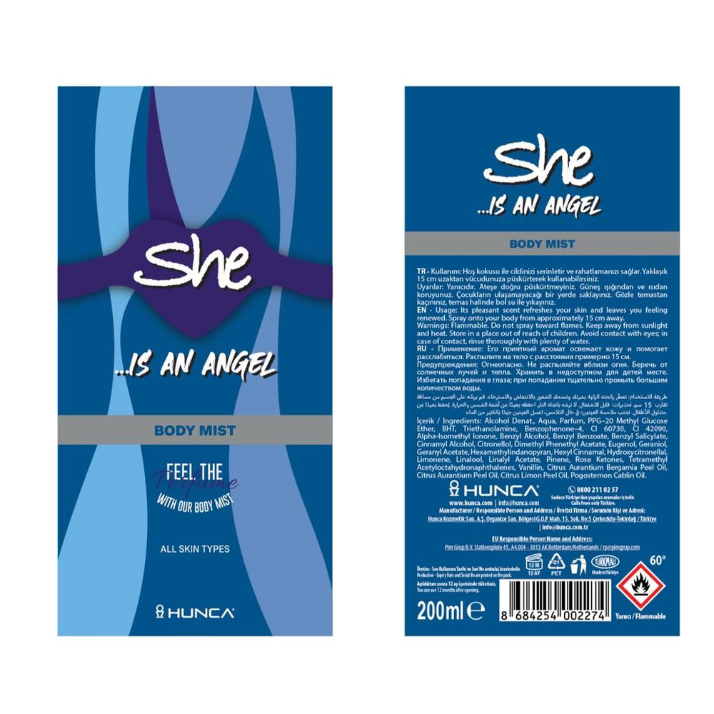 She Angel Women's Body Spray 200 ml
