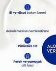 Nivea Aloe Vera 72-Hour Moisturizing Body Lotion for Dry Skin - Long-Lasting Hydration & Softness Nivea Aloe Vera Body Lotion - 72 Hour Moisturization Nivea Aloe Vera Body Lotion, Moisturizing lotion for dry skin, Long-lasting hydration body lotion, Dermatologically tested body care, Aloe Vera moisturizing serum, Body moisturizer, Dry skin care, Natural ingredients, Hydrating body lotion, Skin care for normal skin, Skin care for dry skin, Soft skin, Supple skin, Nivea body care, Moisturizing serum, Body lot