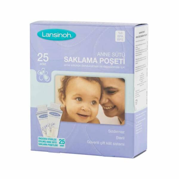 Lansinoh Breast Milk Storage Bags - BPA Free, Sterile & Leak-Proof (25 Count) - Baby Care