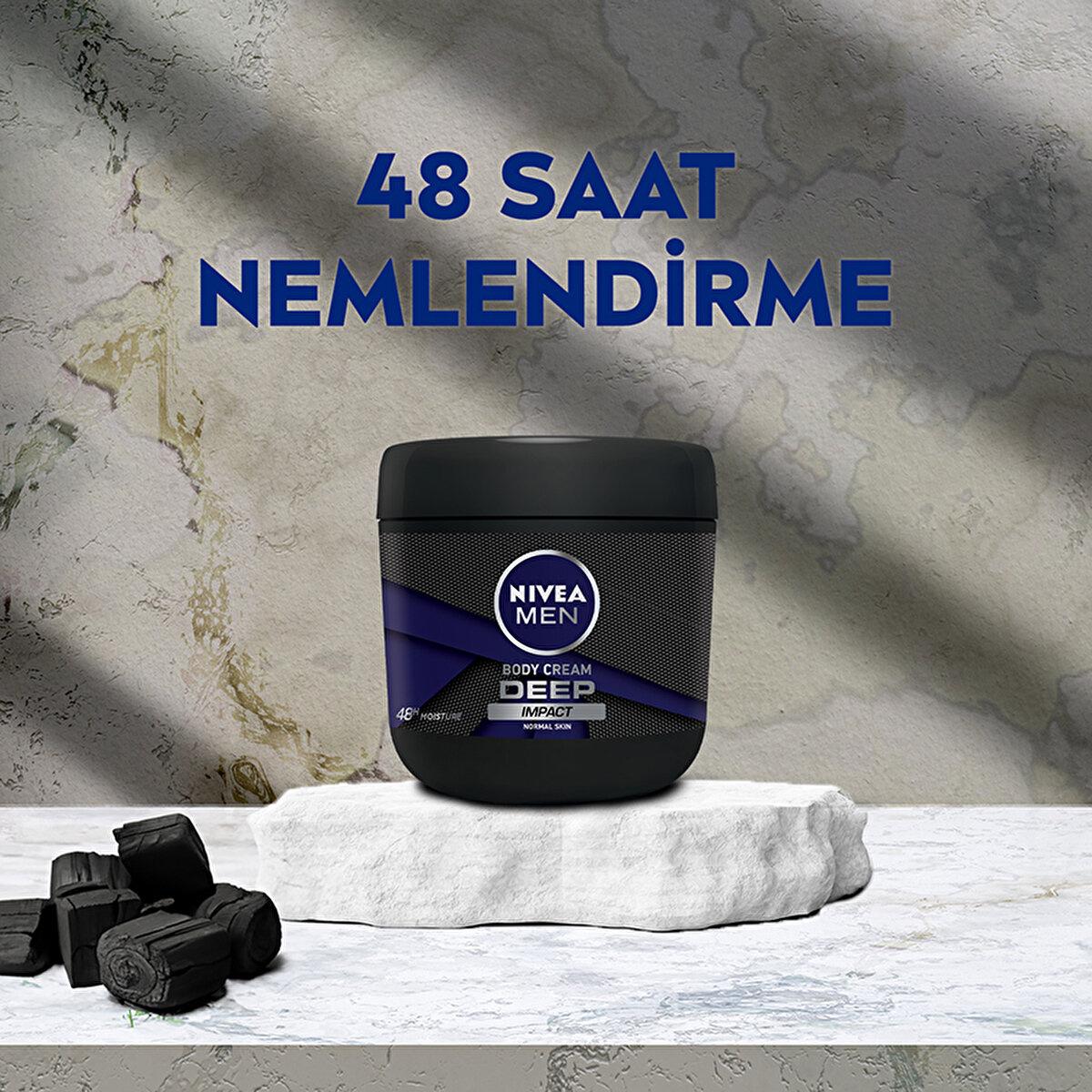 nivea-men-deep-impact-moisturizing-cream-400ml, nivea-men-deep-impact-creme-packaging, nivea-men-deep-impact-applying-cream Nivea Deep Impact - Moisturizing Cream for Men | 400 ml Nivea Men Deep Impact Moisturizing Cream 400 ml nivea, men-moisturizing-cream, skincare, body-care, hydration, deep-impact, fresh-scent, personal-care, ai-generated