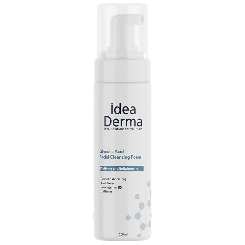 Idea Derma Glycolic Acid Face Wash Foam for Smooth Skin 200 ml