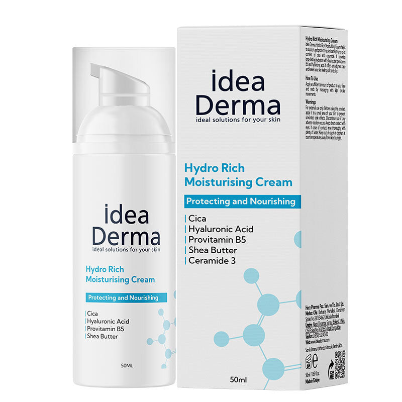 Idea Derma Hydro Rich Moisturising Cream for Dry Skin 50ml