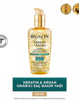 Bioxcin Keratin & Argan Hair Care Oil - Nourishing, Repairing, and Moisturizing for Damaged Hair - view 3