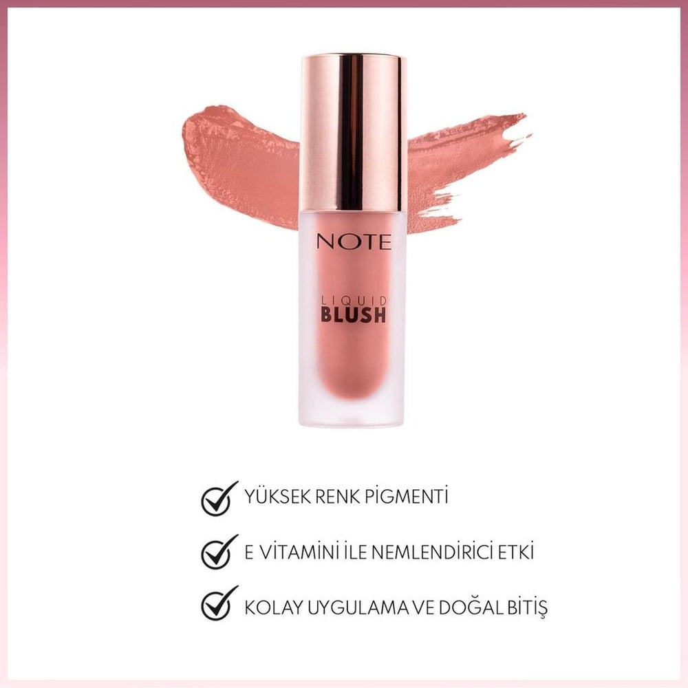 Note Liquid Blush Moisturizing Liquid Blush 40 Rose 10ml