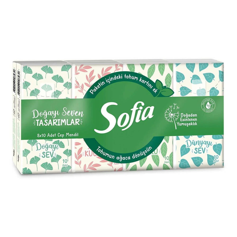 Sofia Pocket Tissues with Seed Card 8-Pack