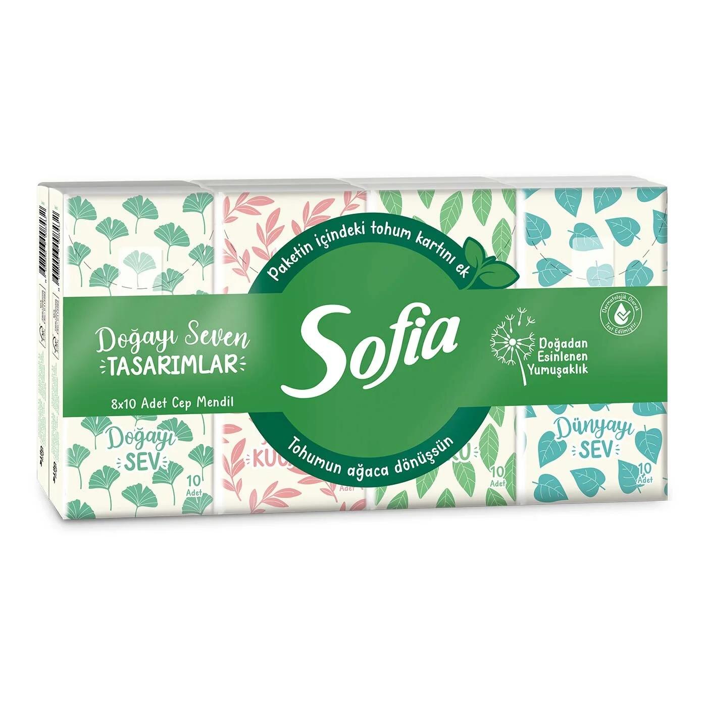 Sofia Pocket Tissues with Seed Card 8-Pack