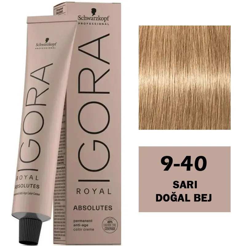 Igora Royal Absolutes Anti-Age Hair Color 9-40 Beige 60ml