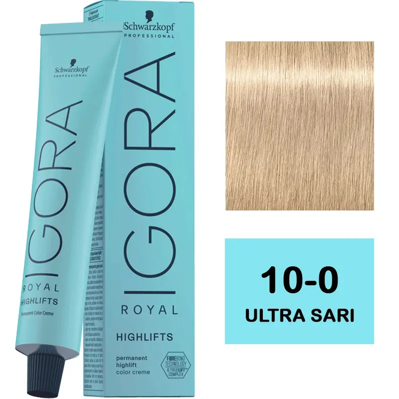 Igora Royal Highlifts 10-0 Ultra Blonde Permanent Color 60ml