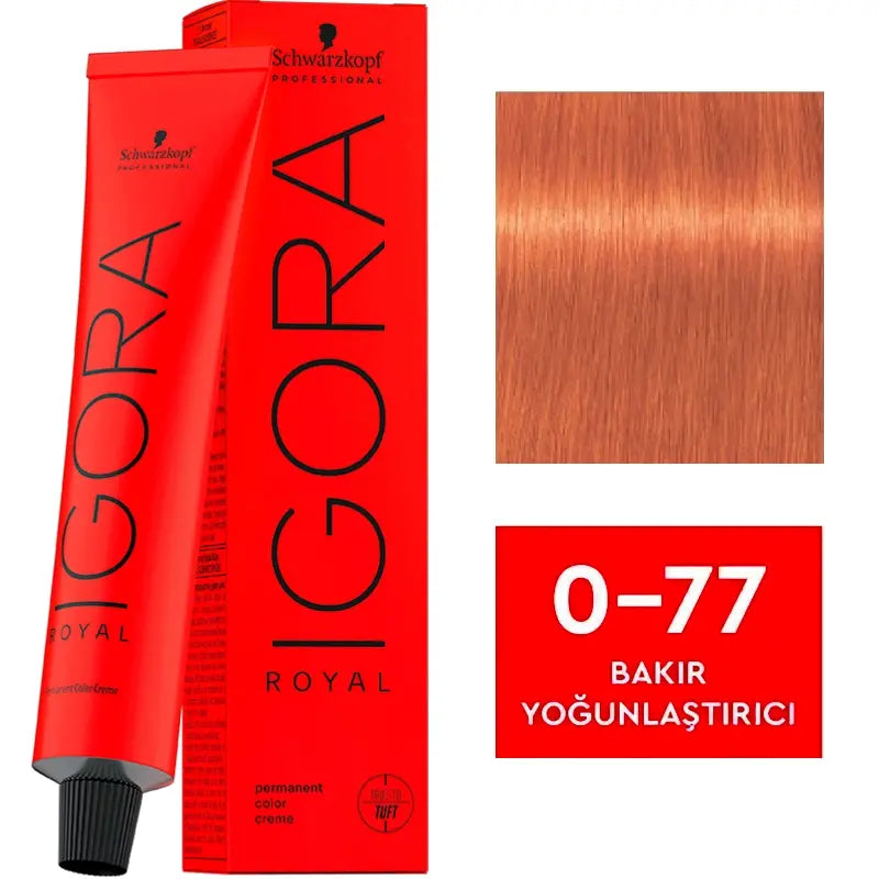 Igora Royal Permanent Color Creme 0-77 Copper Booster 60ml