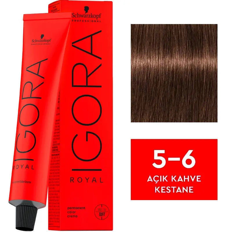 Igora Royal Permanent Color Creme 5-6 Light Brown Auburn 60ml