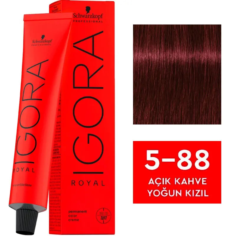 Igora Royal Permanent Color Creme 5-88 Light Brown Red 60ml
