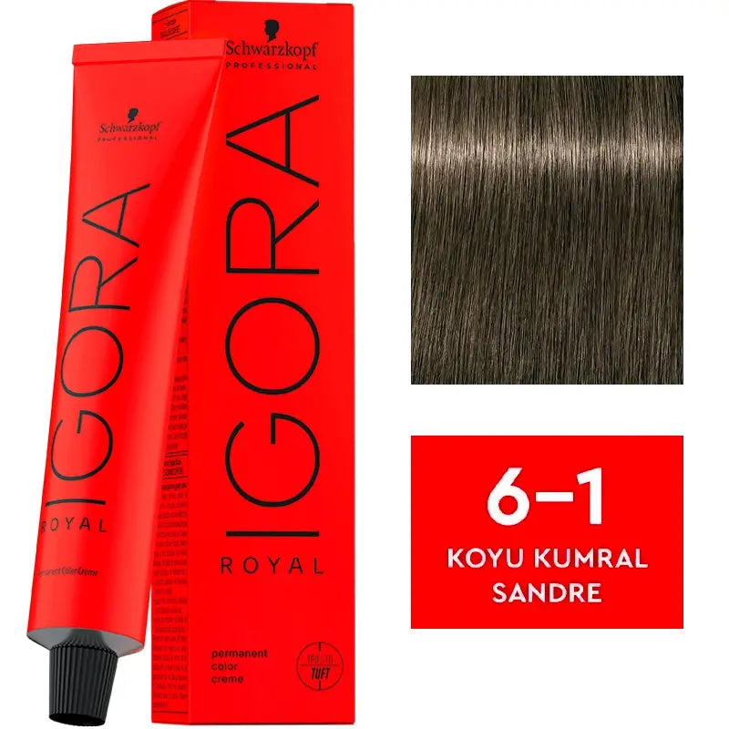Igora Royal Permanent Color Creme 6-1 Dark Blonde Cendre 60ml