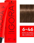 Igora Royal Permanent Color Creme 6-46 Dark Blonde Beige Chocolate 60ml